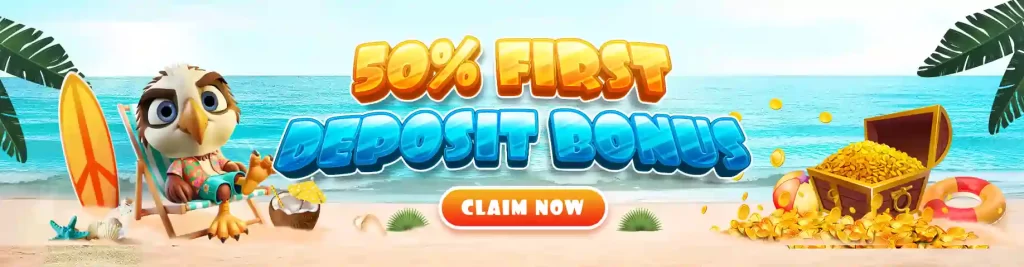 50% deposit bonus