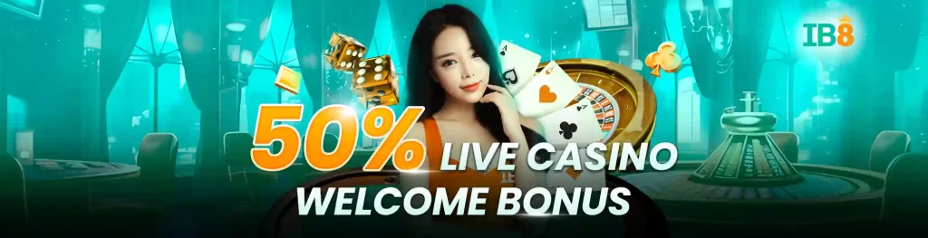 50% welcome bonus